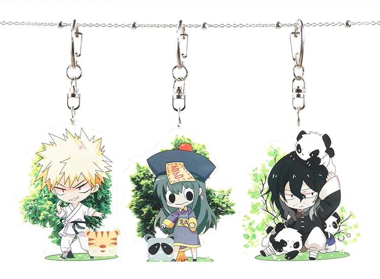 Мой герой Academy аниме акриловый брелок Kirishima Eijiro Midoriya izku Todoroki Shoto милый смешной кулон брелок Llaveros подарок