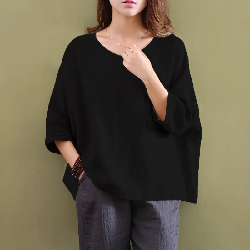 Хлопковая футболка с единорогом свободная однотонная Повседневная из