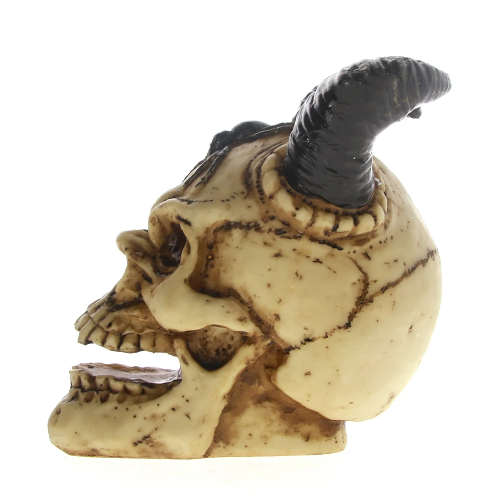 Злой Рам рогатый демон зверь Череп Паук Статуэтка Статуя дьявола череп смерти