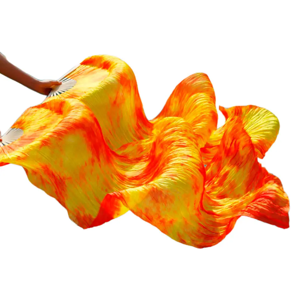 Новое поступление 1 пара (L + R) веер из 100% натурального шелка китайская Фата для