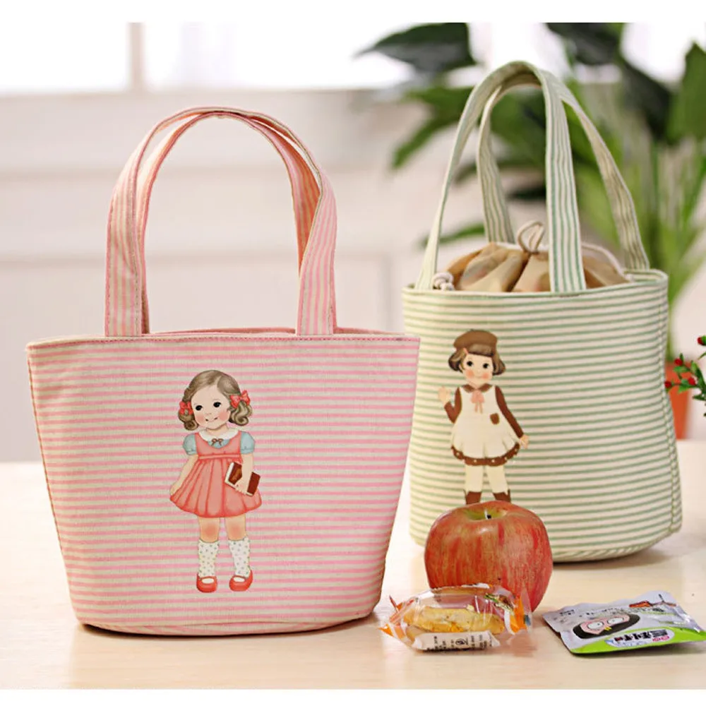 Ланч-бокс милая кукла термоизолированная сумка-холодильник сумка Bento контейнер