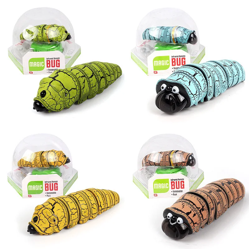 Dewel Gags Practical Jokes Gadgets toy Infrared Remote Control Bionic Worm Plastic remote Toys Magic Bug For Children Fun |