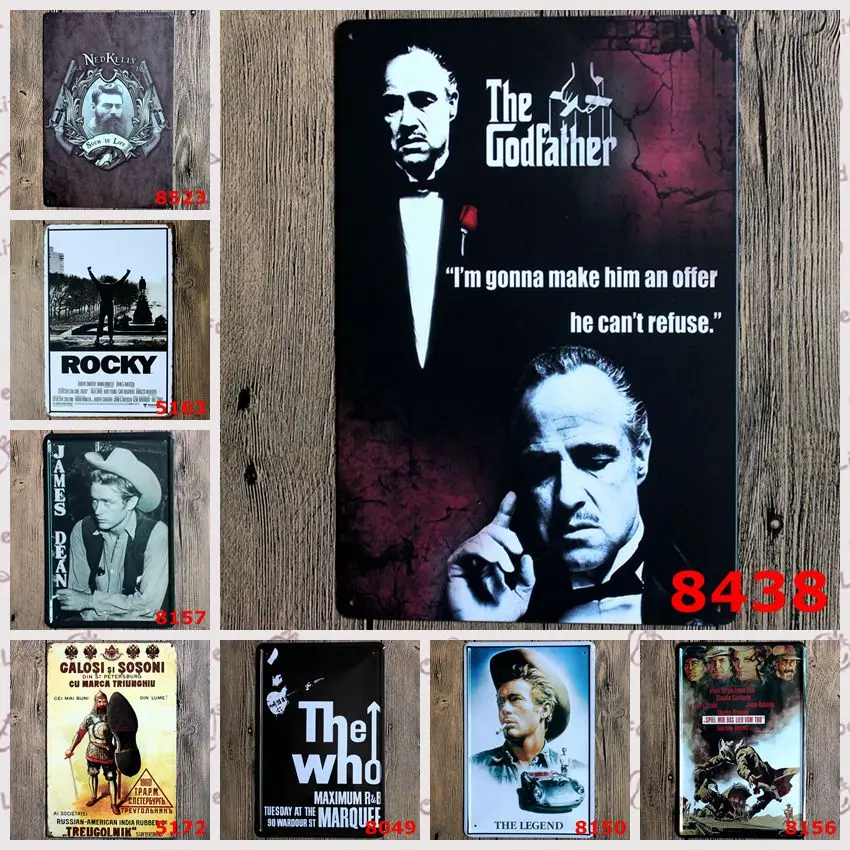 New 2016 Metal TIN SIGNS Hollywood Movie Retro Poster Vintage iron metal painting for Home Bar Cafe Pub wall Decor | Дом и сад