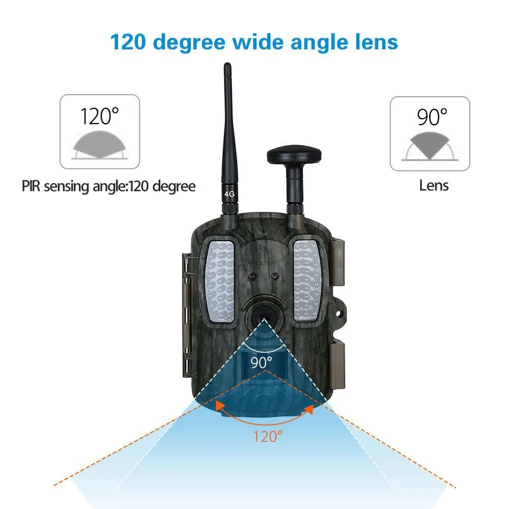 Охотничья камера BL480LP Full HD 1080P 4G GSM GPS управление через приложение