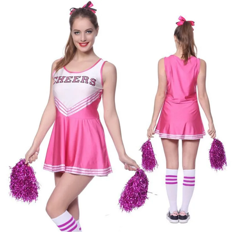 Прямая продажа соблазнительная школьная команда Cheerleader Girl костюмы наряд