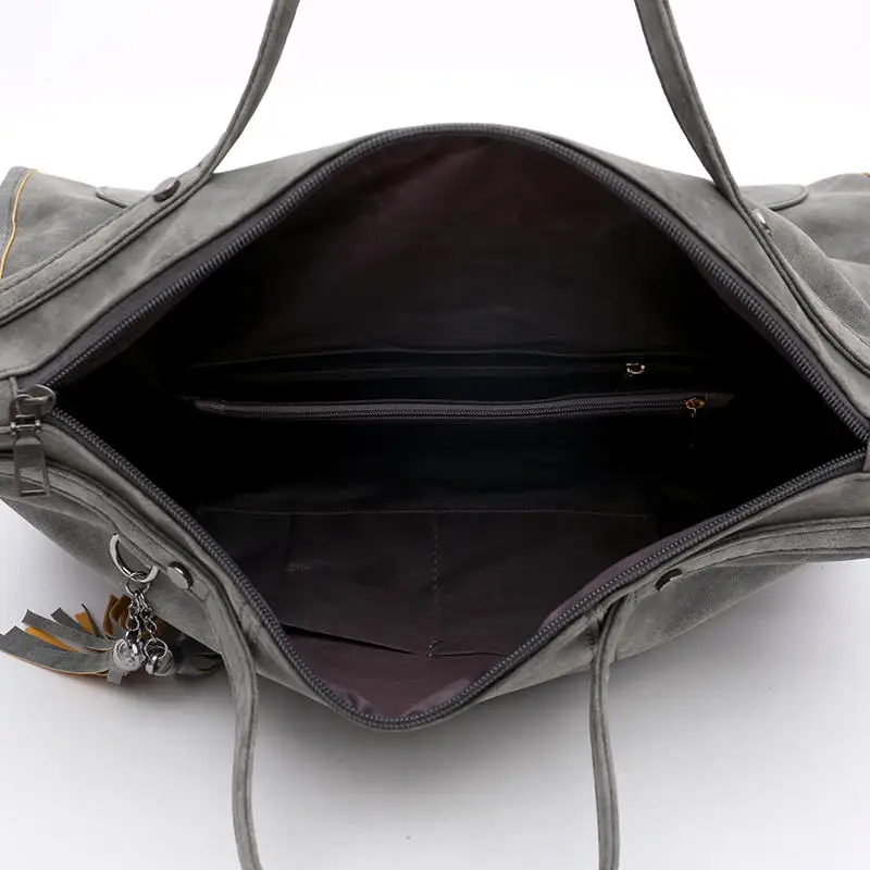 Женская винтажная дорожная сумка с заклепками Sac A Main Femme модная повседневная