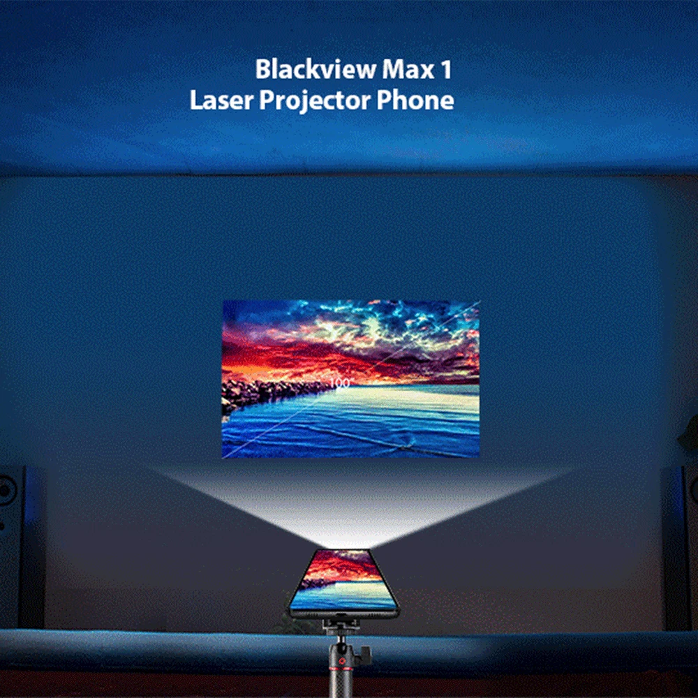 Blackview MAX 1 мини проектор портативный домашний кинотеатр смартфон 6 ГБ + 64 мобильный