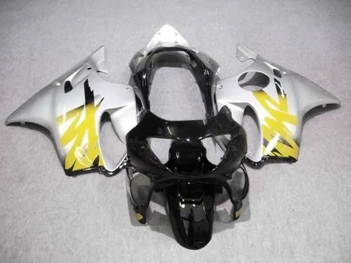 

Обтекатель пресс-формы для 100% New CBR600 F4 1999 2000 CBR600F4 1999 2000 CBR600 99 00 комплекты мотоциклетных обтекателей серебристый черный-Hey