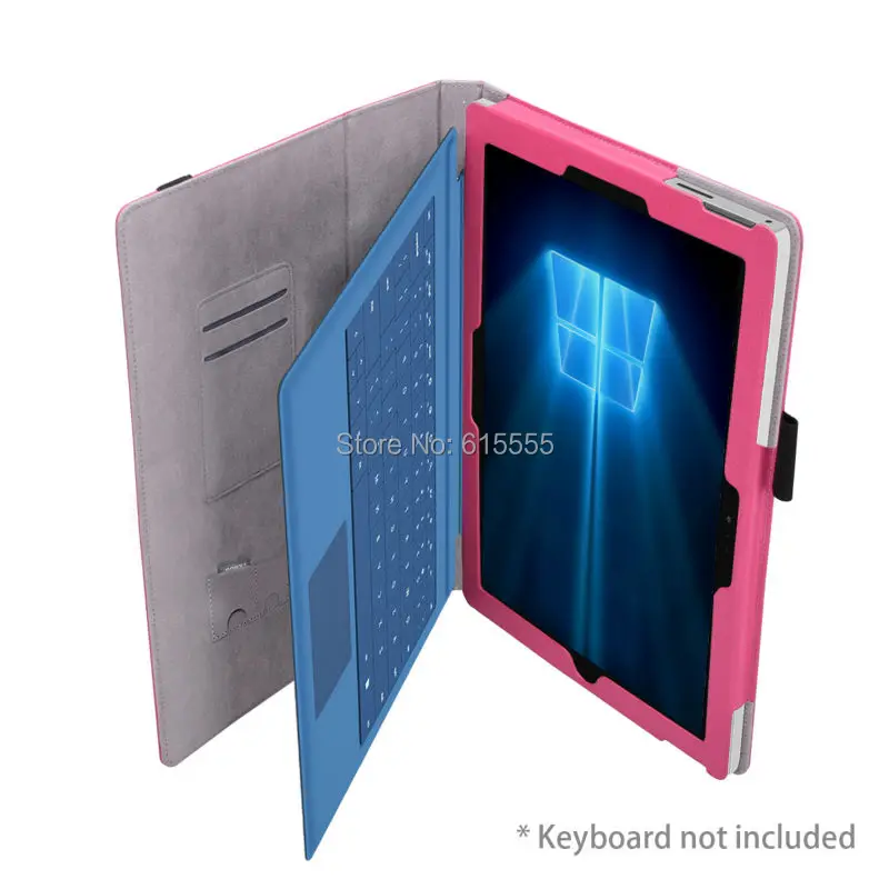 Кожаный чехол-подставка Gligle с ремешком на руку для Microsoft Surface Pro 2017/Pro 3/Pro 4 чехол