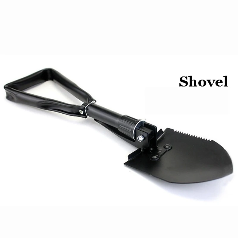 Multifunctional Car Winter Foldable Small Hoe Iron Crowbar Shovel Outdoor Emergency Bammer- 46.5*11.5cm Middle