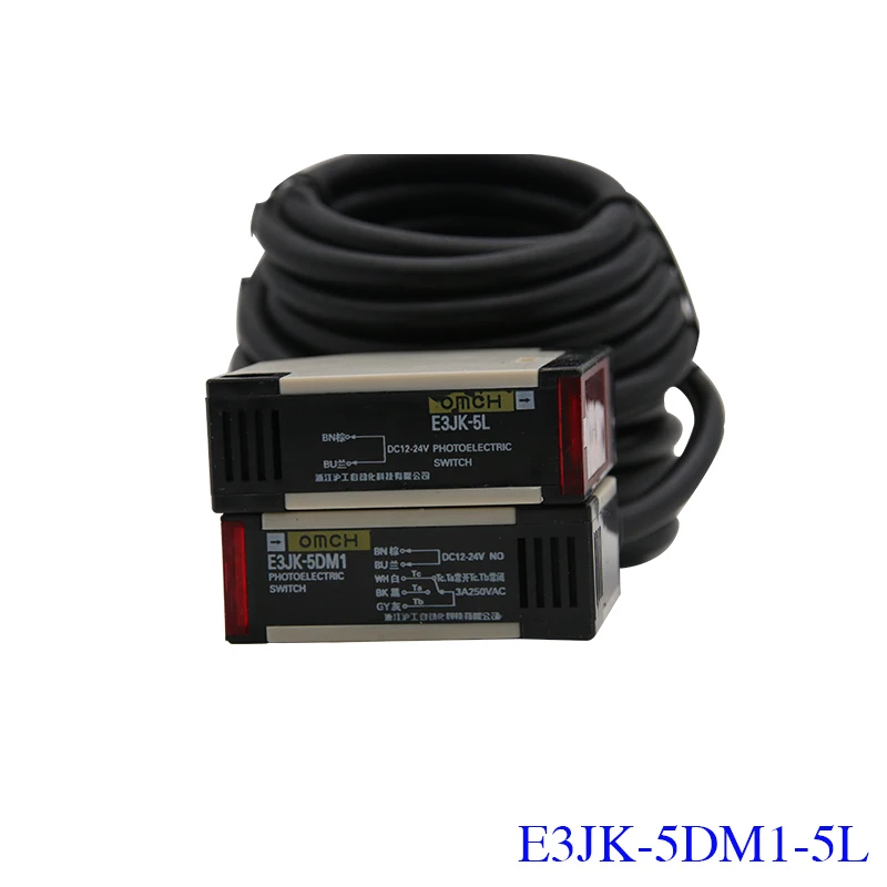 

Quality Beam Photoelectric Switch Sensor E3JK-5DM1 E3JK-5DM2 E3JK-5L 24V 220V 5 Meter Aujustable
