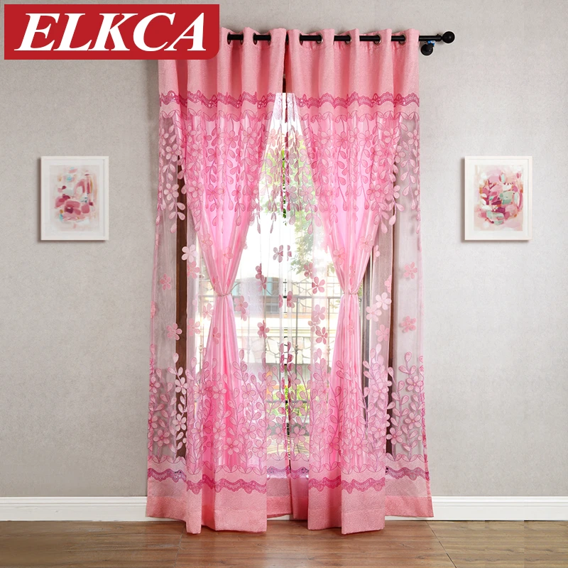 Розовые светонепроницаемые шторы принцессы для гостиной девочек спальни