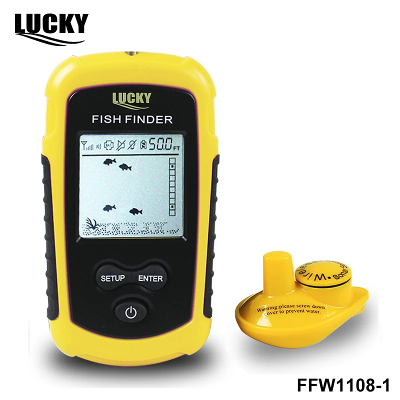 Эхолот Lucky FFW1108 1 беспроводной 40 м 130 футов|wireless fishing|fishing echo soundersonar fishfinder |