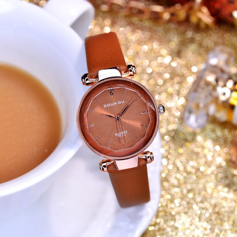 Новые модные брендовые женские часы из розового золота повседневные в стиле