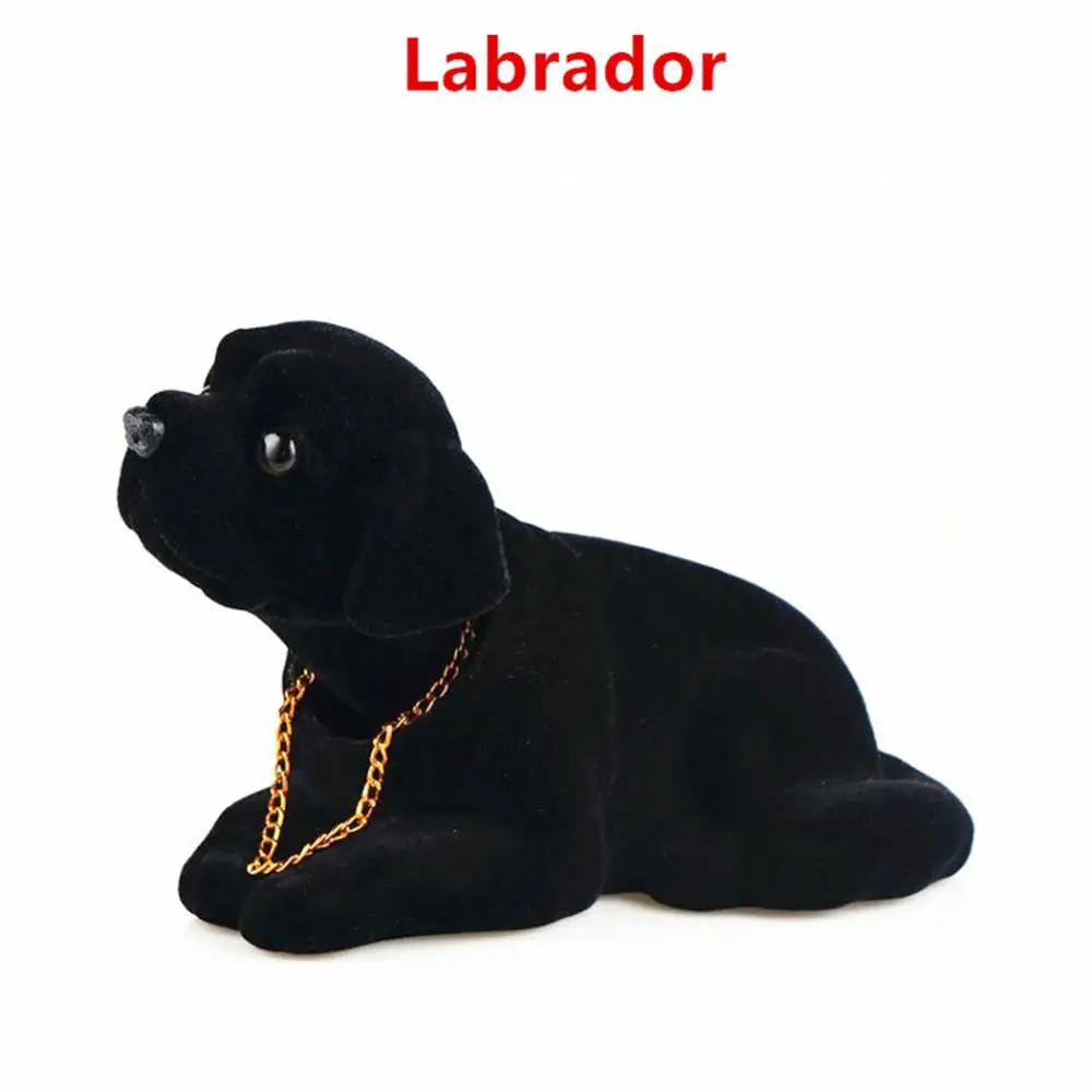 Labrador Автомобильные украшения кивая собака Авто приборная панель качающаяся голова собака автомобиль Стайлинг качающаяся голова собака тире игрушка качающаяся голова собака автомобильные аксессуары - Название цвета: Labrador