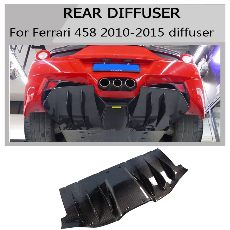 Задний диффузор из углеродного волокна для Ferrari 458 Italia Spider 2010 2015|Обвесы| |