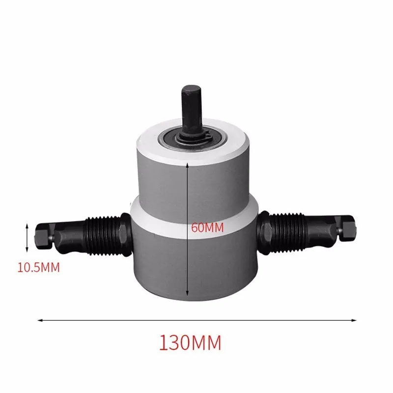 1pc Double Head Sheet Metal Nibbler Saw Cutter Cutting Tool Power Drill Attachment Kit Black | Инструменты