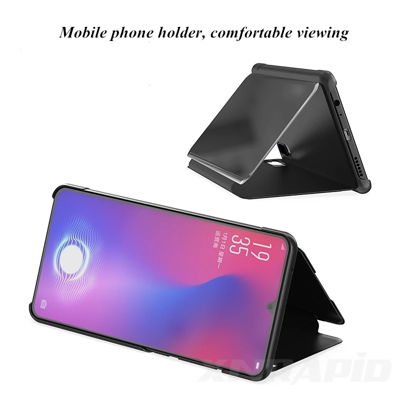 Чехол для телефона Huawei Honor 20 Pro, зеркальный флип-стенд, покрытие из искусственной кожи, полная защита, чехол для телефона Honor 20 lite honor20