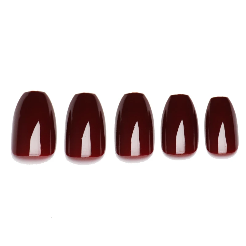 100 шт французский наконечник винно красная балерина гроб искусственные