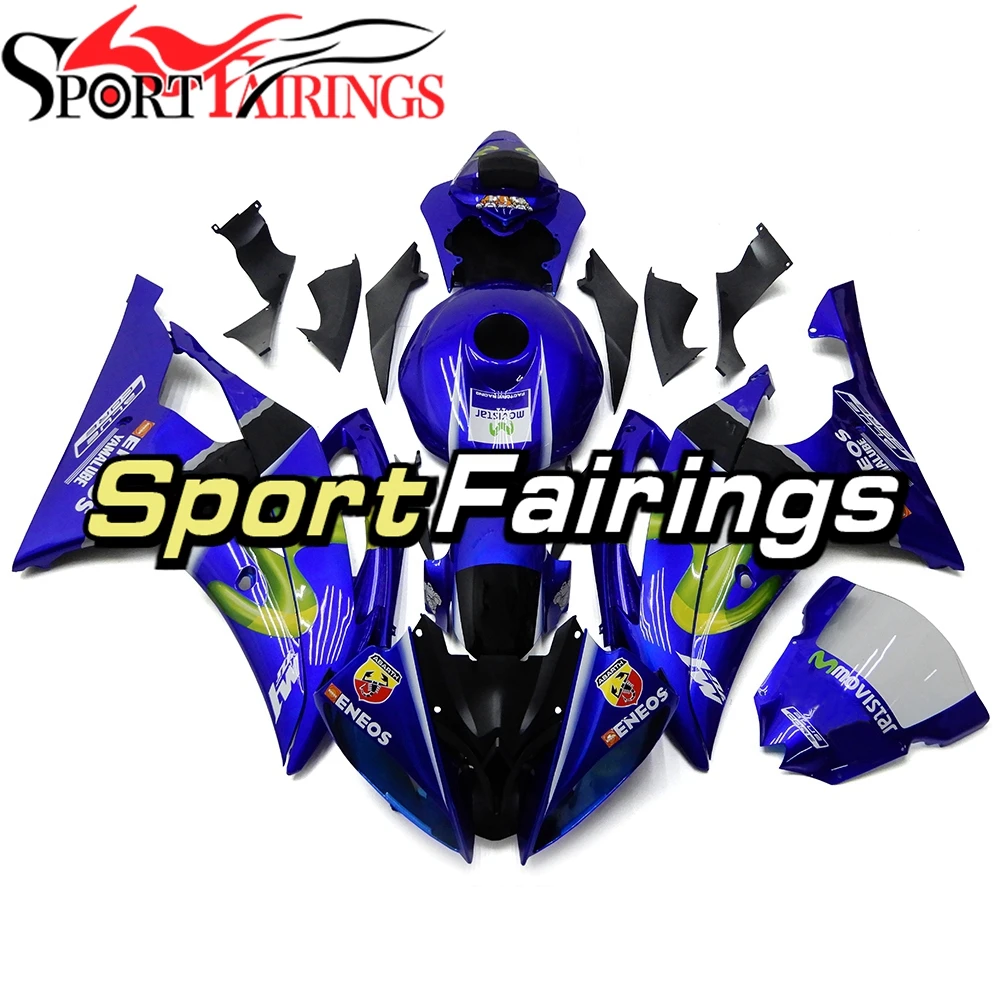 

Full Blue Black Fairings For Yamaha YZF R6 08 09 10 11 12 13 14 15 16 YZF-R6 2008 2009 2012 2014 2015 Injection ABS Plastics New