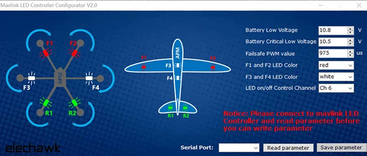 Светодиодная навигационная панель Fishbonne Mavlink для Pixhawk APM2.6/2 8 2/3/4/5 Pixracer NAVIO2 PXFmini