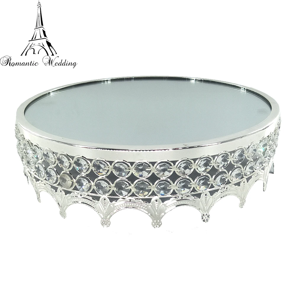 One Piece Mirror Metal Crystal Bead Cake Stand Weddind Decoration Party Supplies | Дом и сад