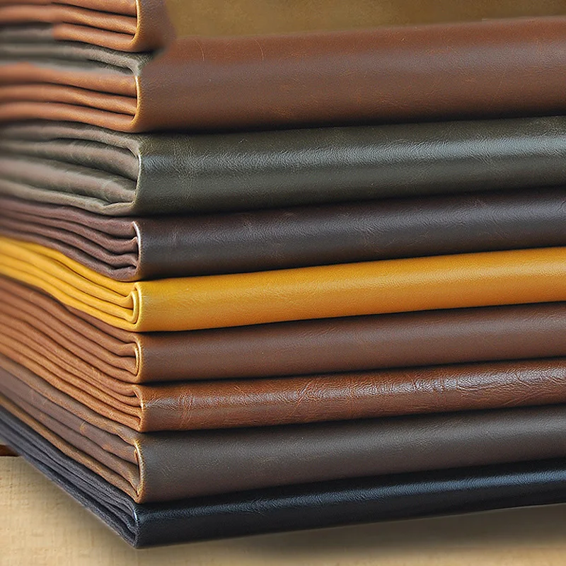 Искусственная кожа crazy horse в стиле ретро зеленая 50 см * 138 меняющая цвет