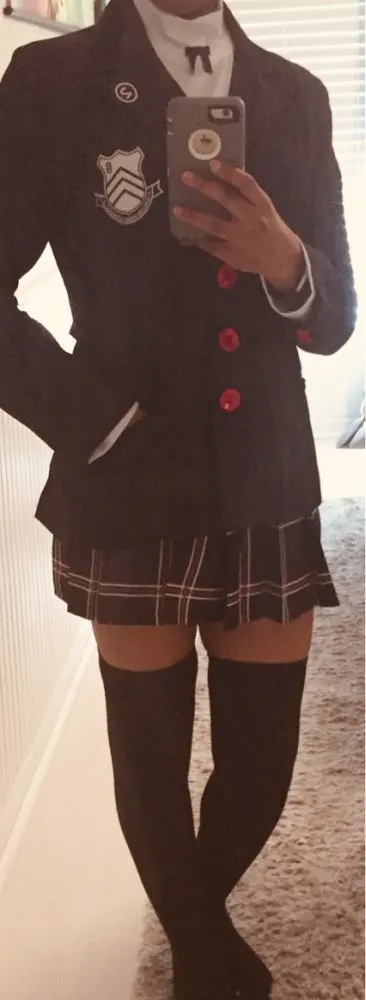 Платье на Хэллоуин Persona 5 Makoto Nijima костюмы для косплея женская школьная форма
