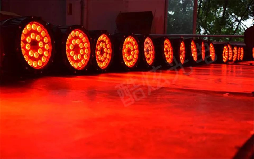 Водонепроницаемый светодиодный прожектор Par 24X18W 24x12W IP65 RGBWA + UV 6 в 1 PAR DMX512 контроль