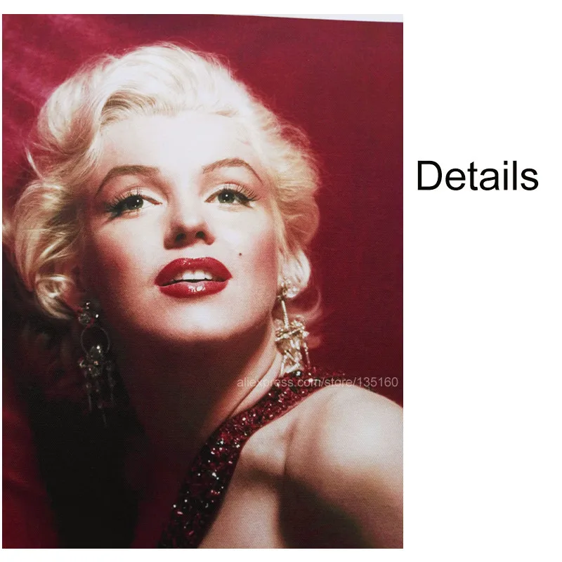 Домашний декор холст с Мерилин Монро живопись современный реалист рисунок