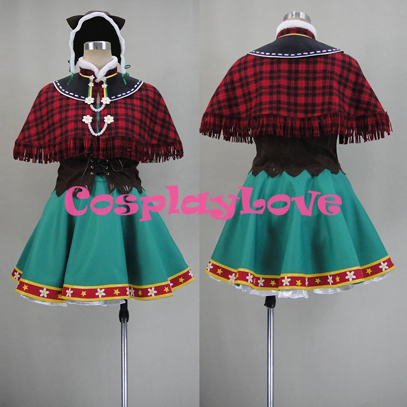 Сделанный на заказ японский аниме Love Live! Отлично! Костюм для косплея Hanayo Koizumi с