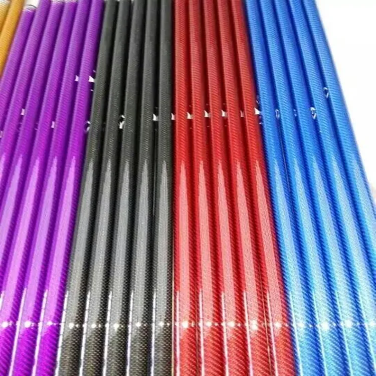 25 мм (OD) * 23 (ID) 1000 (L) глянцевая цветная трубка из стекловолокна|carbon fiber tube|carbon tubetube
