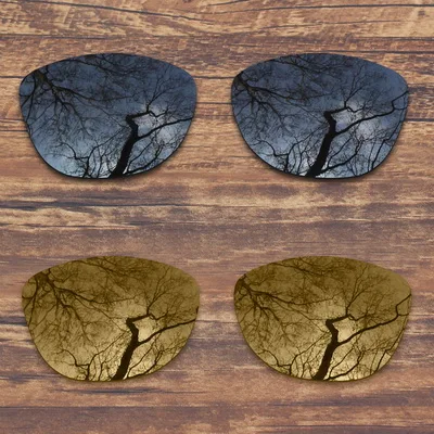 ToughAsNails поляризованные Сменные линзы для солнцезащитных очков Оукли Frogskins-несколько вариантов - Цвет линз: Black and Peach Gold