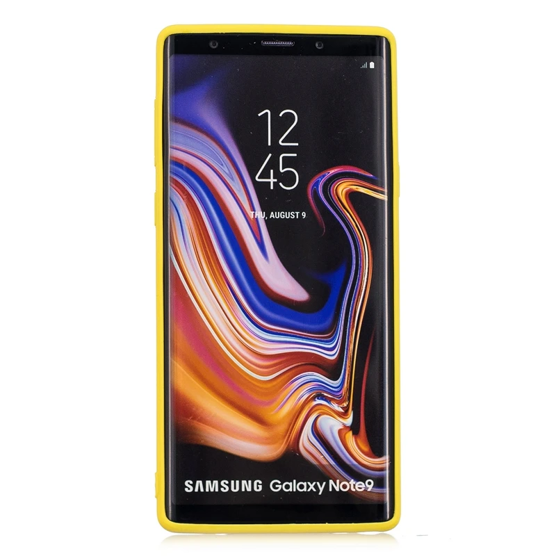 Резиновая силиконовая задняя крышка для Samsung Galaxy Note 9 чехол карамельных цветов