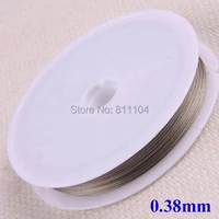0 38mm tiger tail beading wire jewerly cord nylon coated stainless steel wire string 100m jewelry making 20 rollslot
