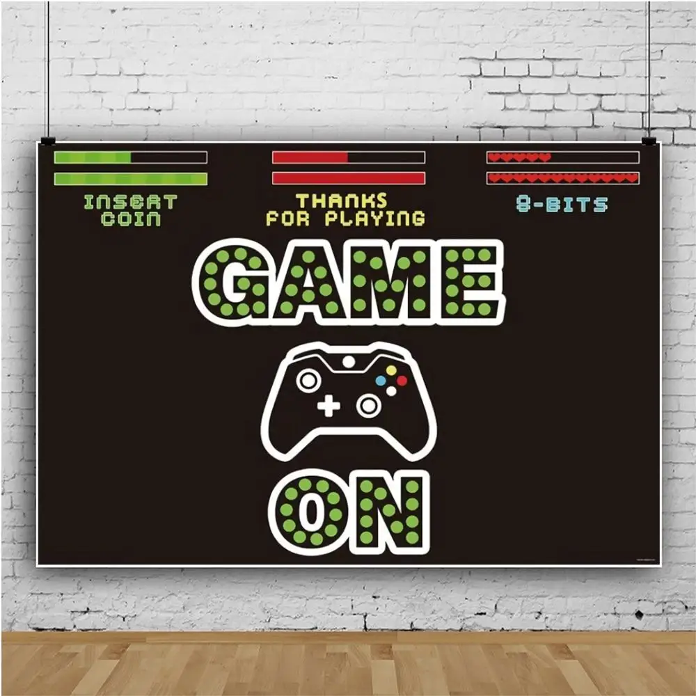 Laeacco Baby Kid Play Games Black White TV 80's Party Poster Photo Backgrounds Photography Backdrops Photocall Studio | Электроника
