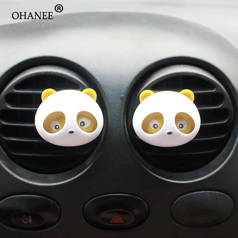 OHANEE 2 шт. одноцветное выходе Духи вкусовые автомобиля Vent освежитель воздуха с