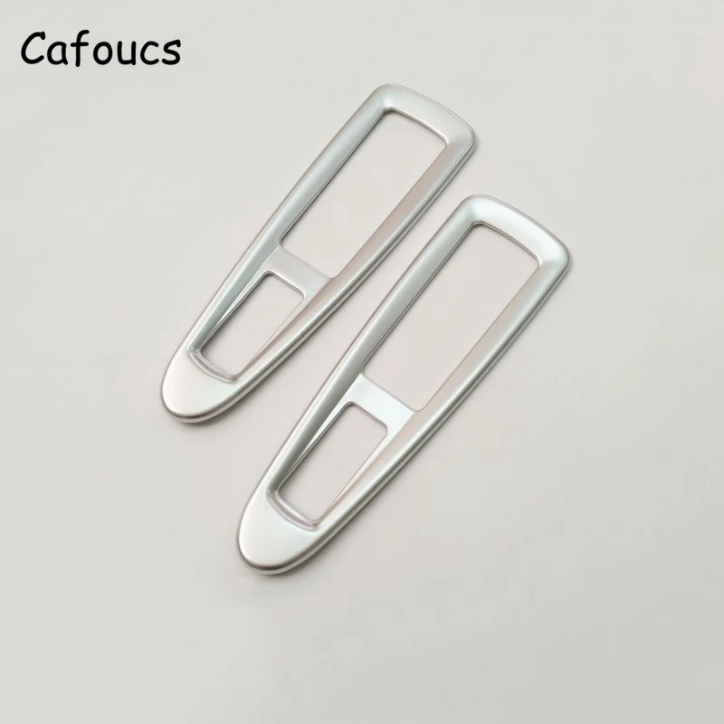 Cafoucs для Citroen C4 2005-2011 внутреннее Окно Панель управления матовый Серебристое украшение крышка