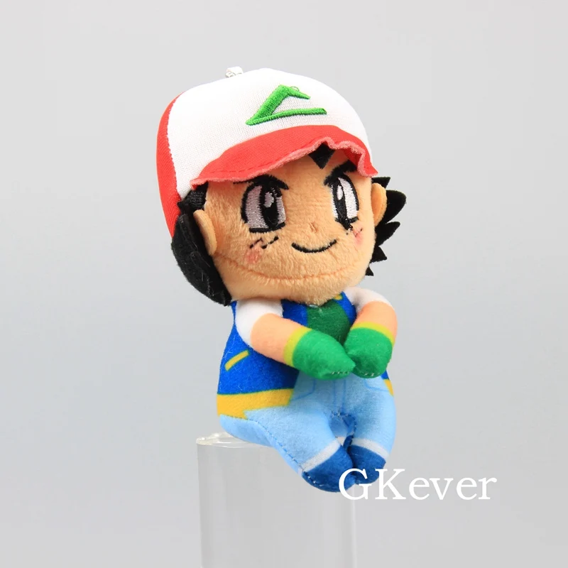 9 видов стилей t Q версия Пикачу Psyduck Vulipix Ash Ketchum Brock Jesse плюшевая подвеска с брелком мини мягкие куклы 10-12 см