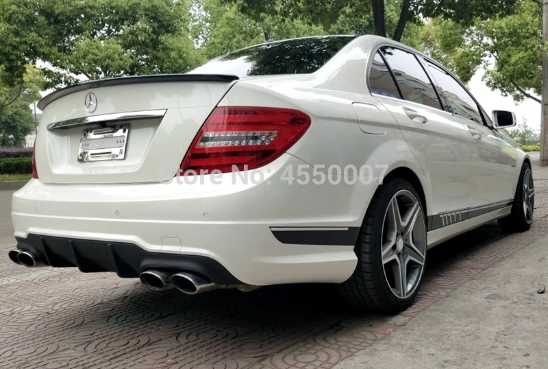 Для w204 mercedes benz надрезаемая подкладка, ABS Материал автомобильный спойлер заднего крыла для w204 mercedes benz C180 C200 C260 спойлер 2010