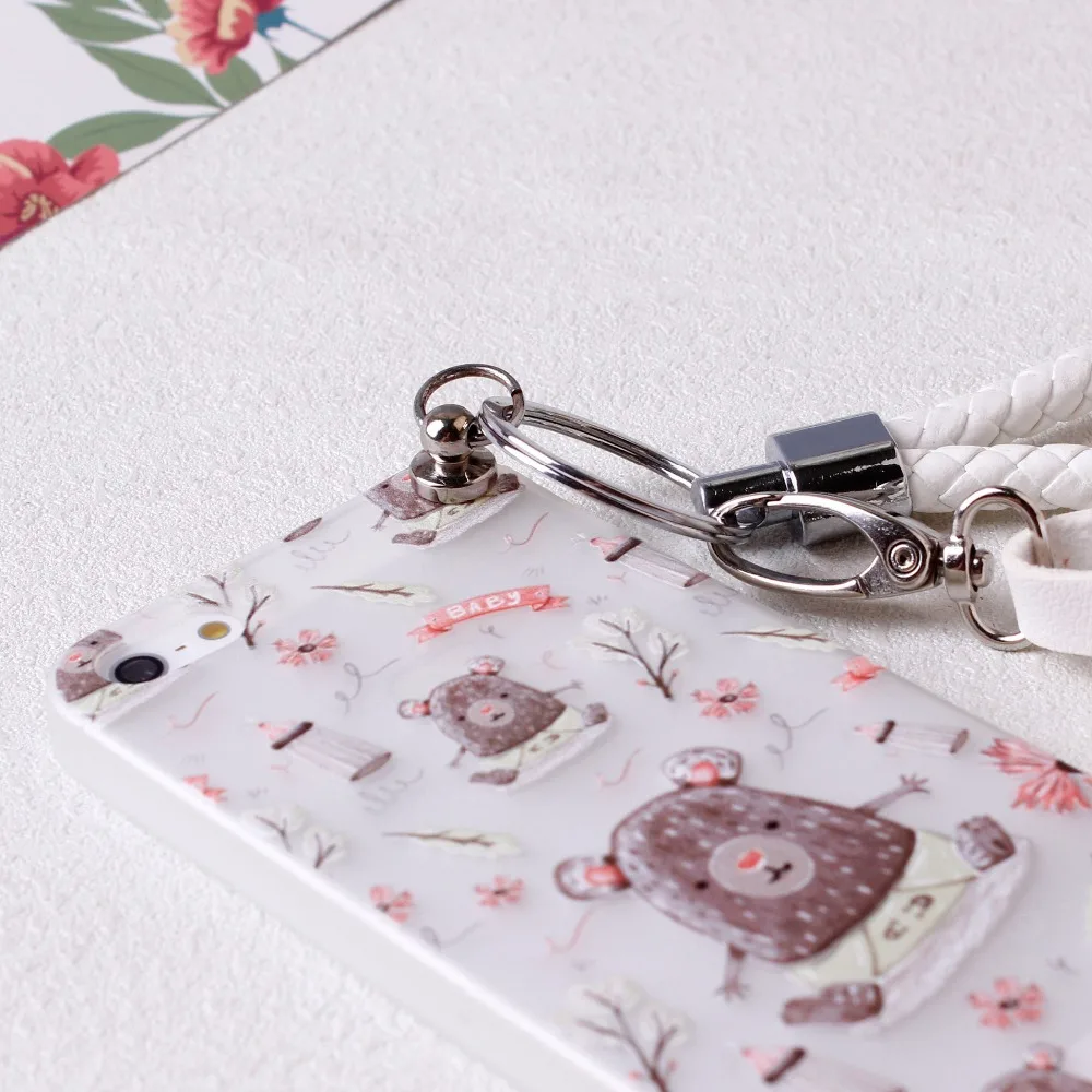 For iPhone 7/8 plus cute bear case for 5 5s cartoon phone cover SE 6 6s matte silicone shell girl gifts coin bag |