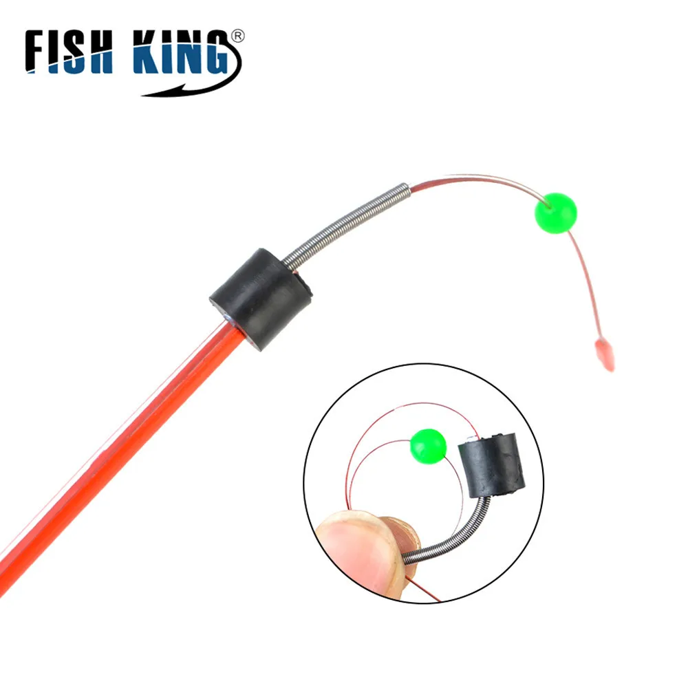 FISH KING 20pcs Winter Fishing Rod Top Tip UL-L Power C.W 0.2-0.8 3-9g Stainless Steel Ice 155mm Ultralight Combo - купить по