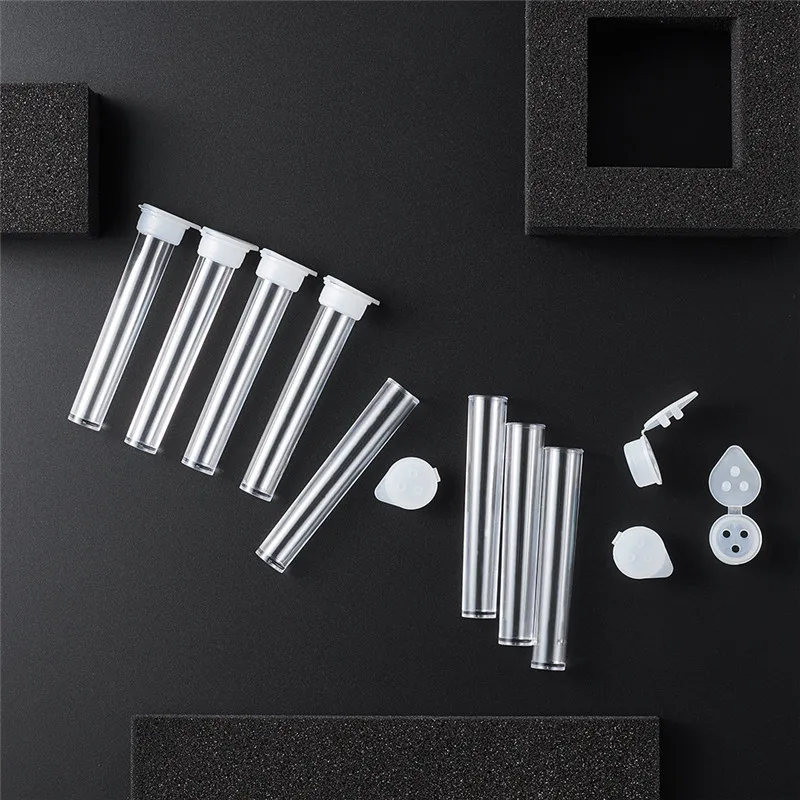 76x13.5mm 200 шт прозрачные пластиковые контейнеры с крышкой для упаковки ювелирных изделий 55 мм 74 мм 76 мм - Цвет: 76x13.5mm