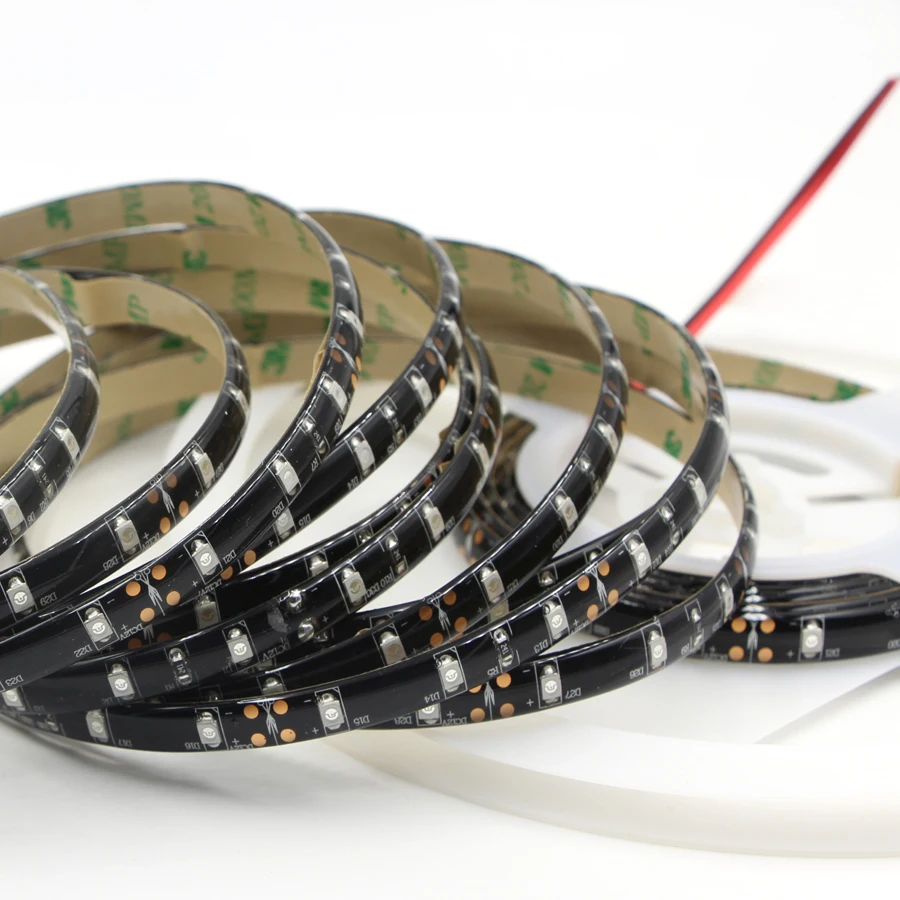 1 м 2 м 5 м УФ светодиодная лента светильник 395-405nm Ультрафиолетовый 3528 SMD 60led/m 120led/m гибкая Рождественская струнная лампа для DJ флуоресцентные Вечерние