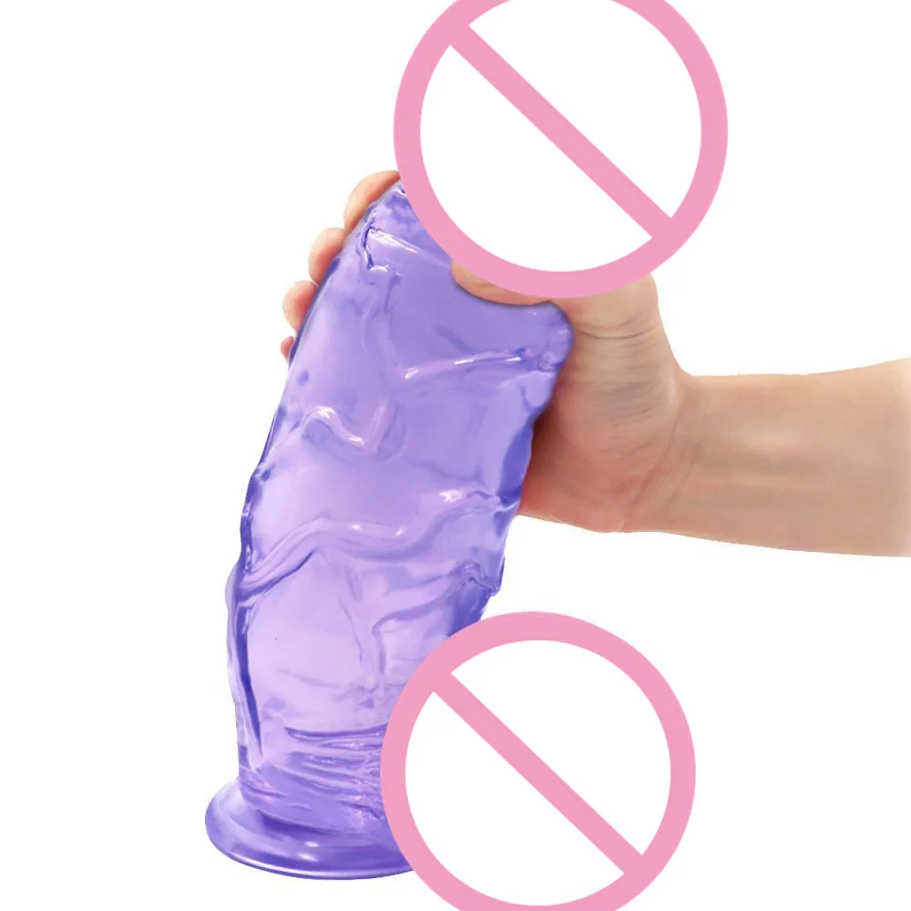 Супер большой реалистичный фаллоимитатор Желе Пенис дон с присоской для женская