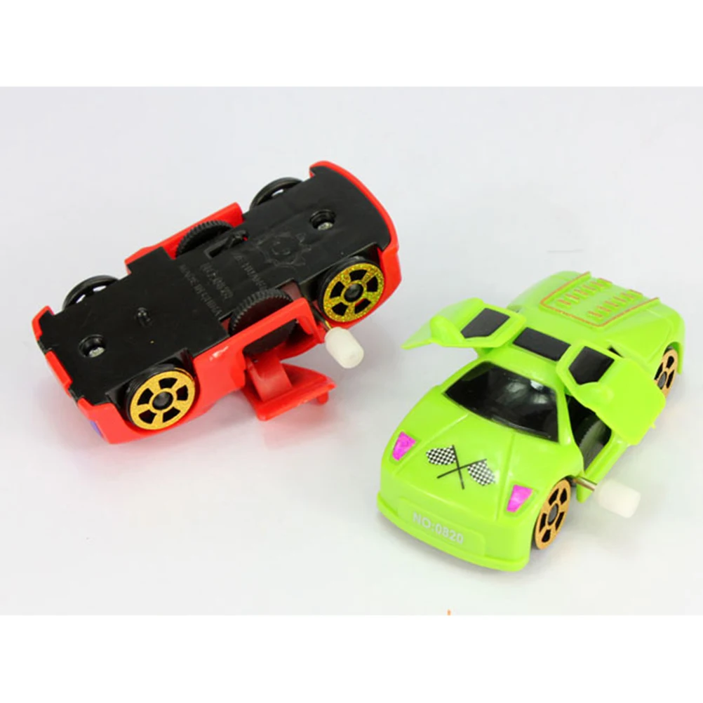 Милые мультяшные заводные игрушки случайного цвета для бега машинка заводная