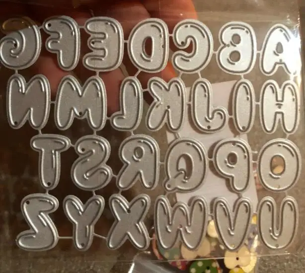 A Z Uppercase алфавиты штампы для скрапбукинга металлические Вырубные ремесло