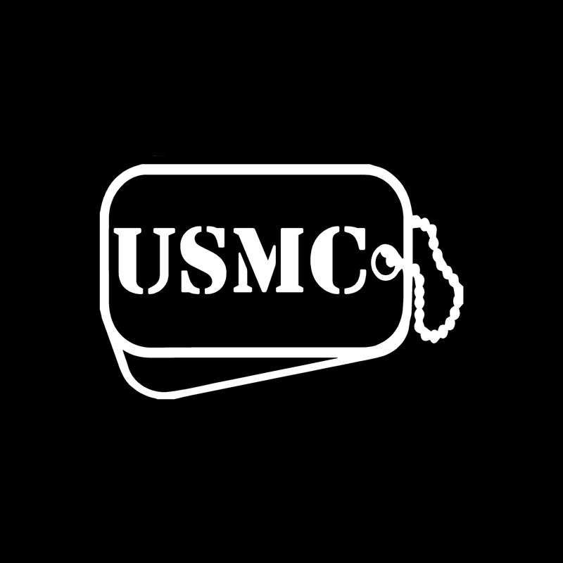 YJZT 13 7 см * 9 USMC бирка с собакой Виниловая наклейка автомобильная