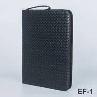 large capacity fountain pen case pu leather black color 48 slots pen pouch bag