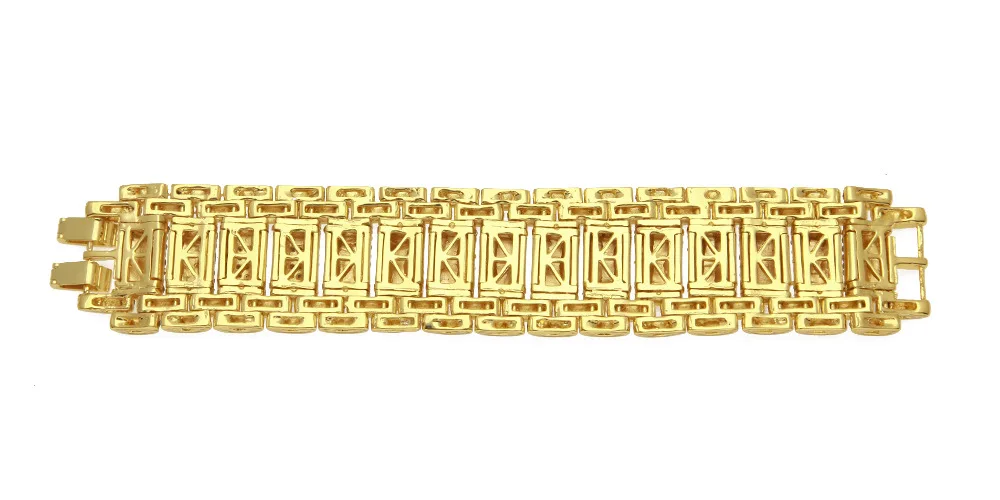 Хип хоп Полный Стразы Bling Iced Out Rapper Браслет Золотой Серебряный часы группа звено цепи браслеты для мужчин ювелирные изделия
